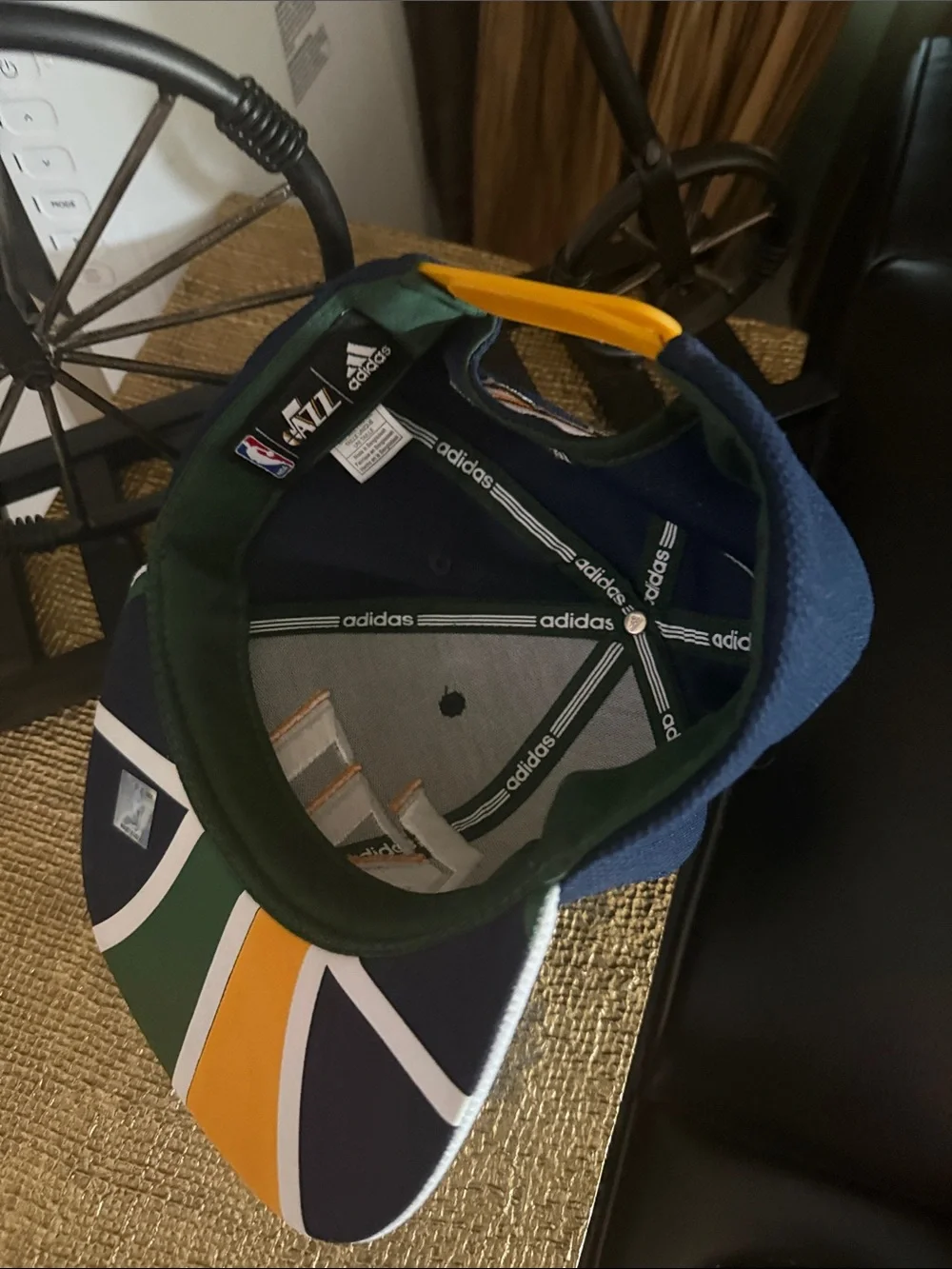 adidas Navy and Gray Utah Jazz Fitted Hat